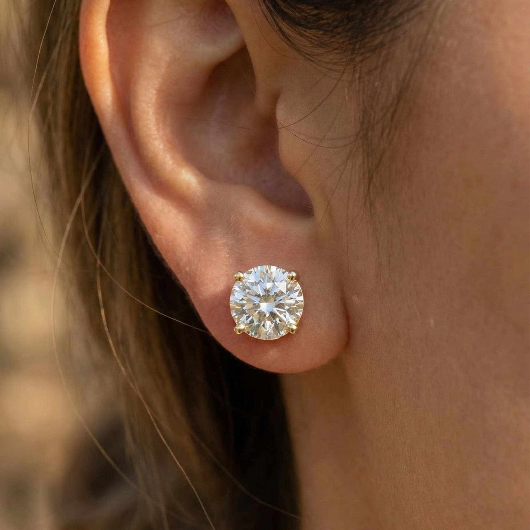 Diamond Stud Earrings