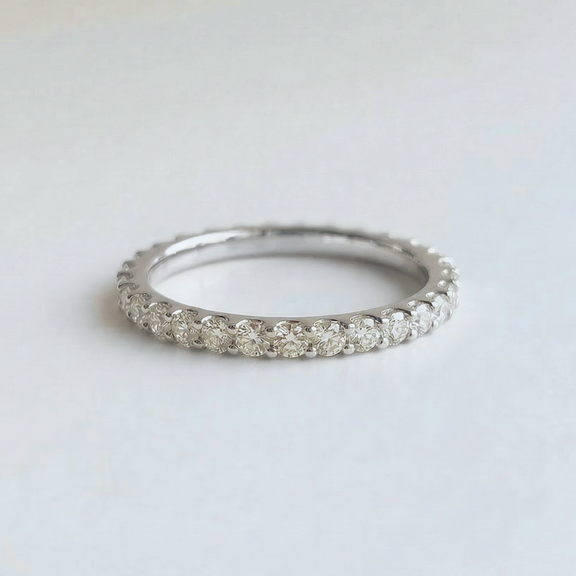 The Classic Prong Set Eternity Band | Lab-Grown Diamond | 14K Gold