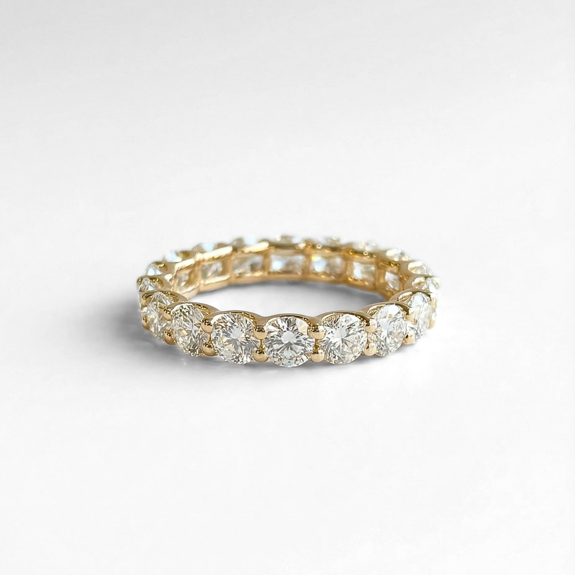 3.06 CTW Lab-Grown Diamond Eternity Band | 14K Yellow Gold