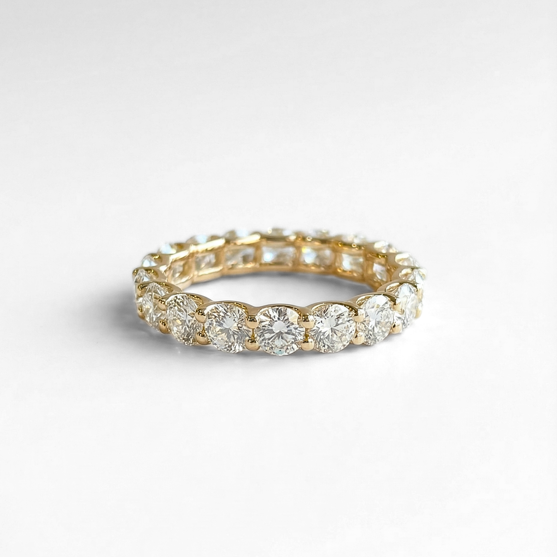 3.06 CTW Lab-Grown Diamond Eternity Band | 14K Yellow Gold