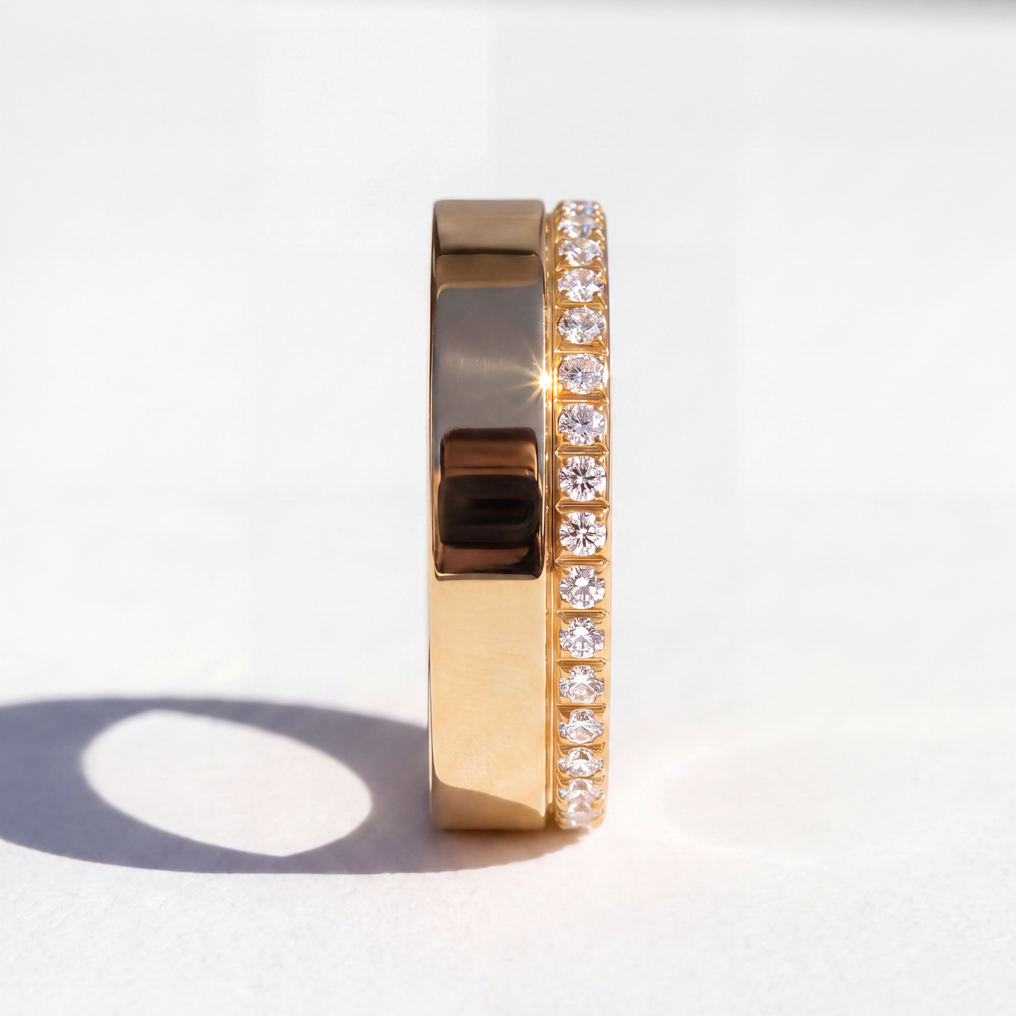 Outer Edge Diamond Eternity Mens Band