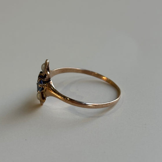 1910 Blue Sapphire Ring