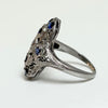 Art Deco Sapphire and Diamond Ring