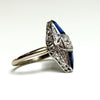 1920 Art Deco Sapphire & Diamond Ring