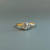 Two-Tone Victorian Diamond Engagement Ring