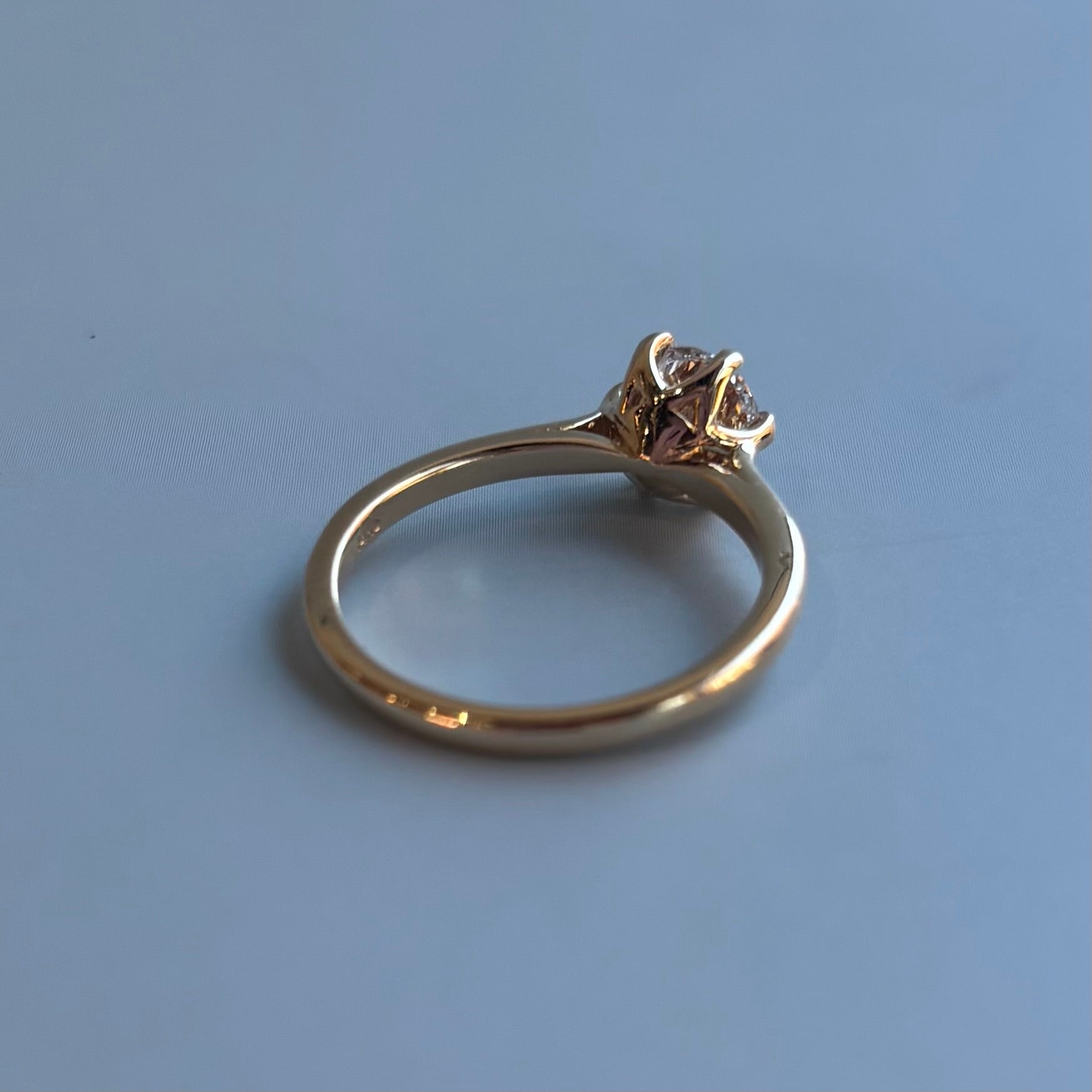 Lotus Flower Lab-Grown Diamond Solitaire | 1.02 CT | 14K Yellow Gold | D Color, VVS2 Clarity