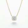 1.19 CT Lab-Grown Round Brilliant Diamond Necklace | 14K Yellow Gold | IGI Certified