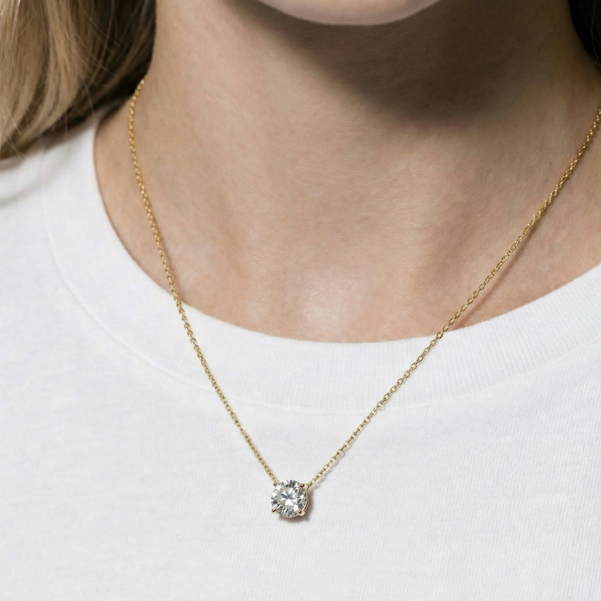 The Certified Sol Necklace | 1.50 CT | Lab-Grown Diamond