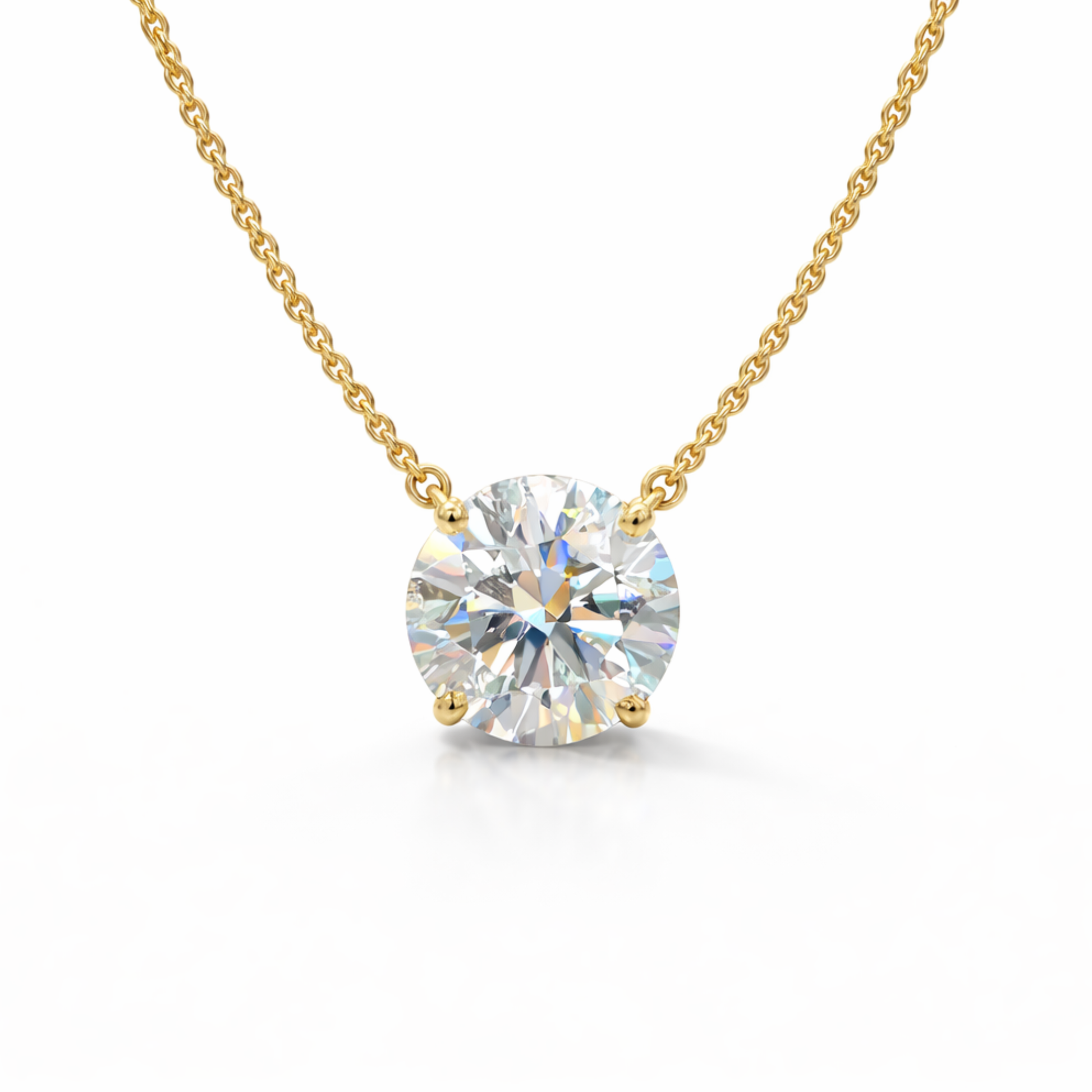 The Certified Sol Necklace | 2 CT | Lab-Grown Diamond