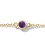 The Sol Bracelet | Natural Amethyst | Cable Chain