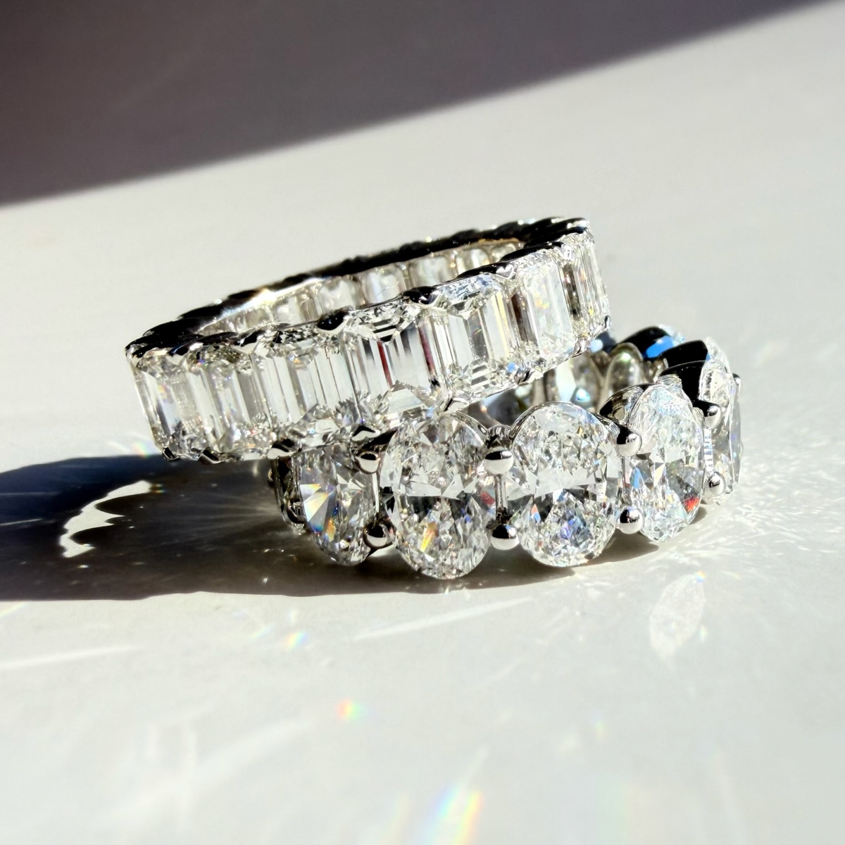 7.95 CTW Emerald Cut Eternity Band | Lab-Grown Diamond