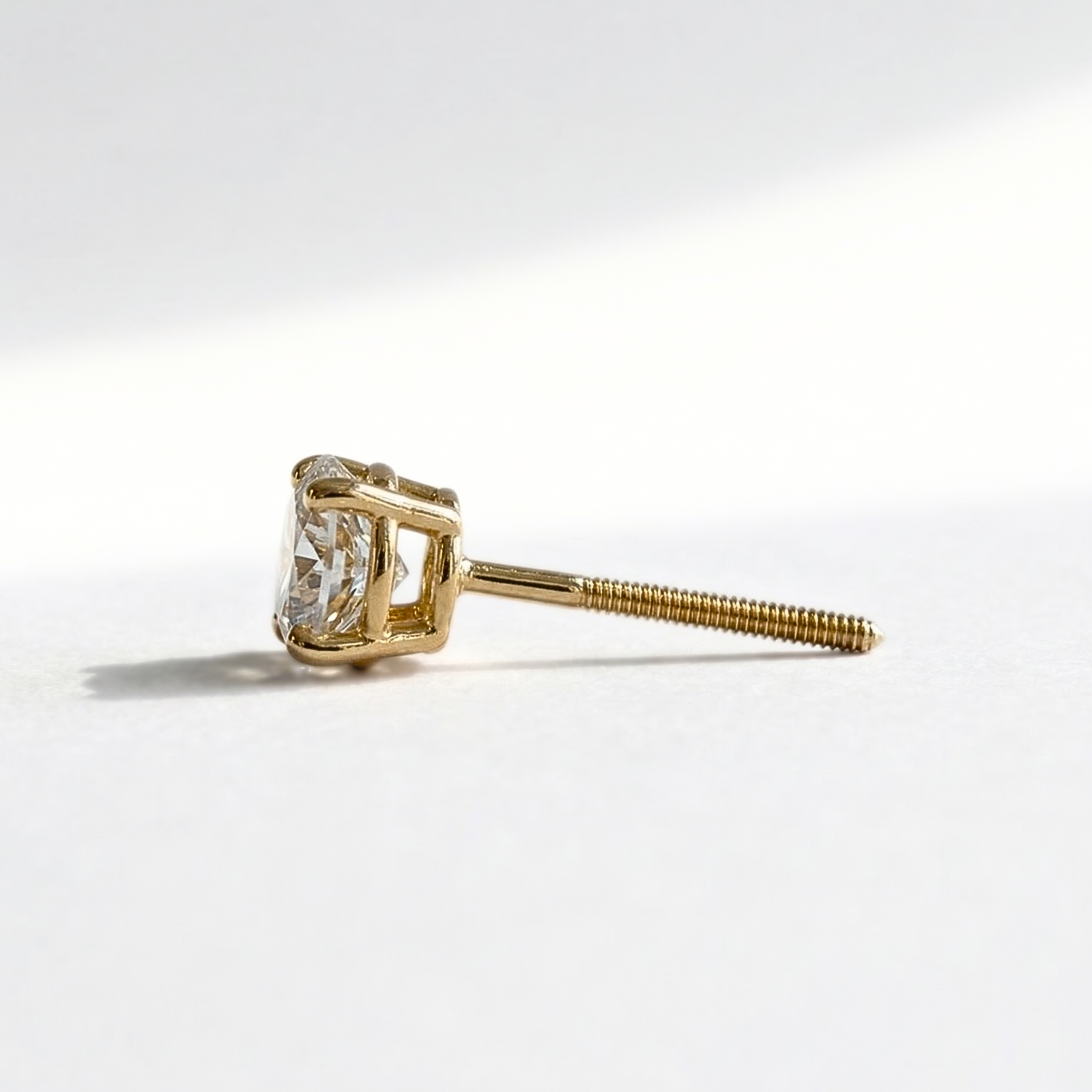 Natural Diamond Stud Earrings | 0.80 CTW | 14K Yellow Gold | D Color, VS1 Clarity