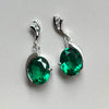 Emerald Oval Earrings