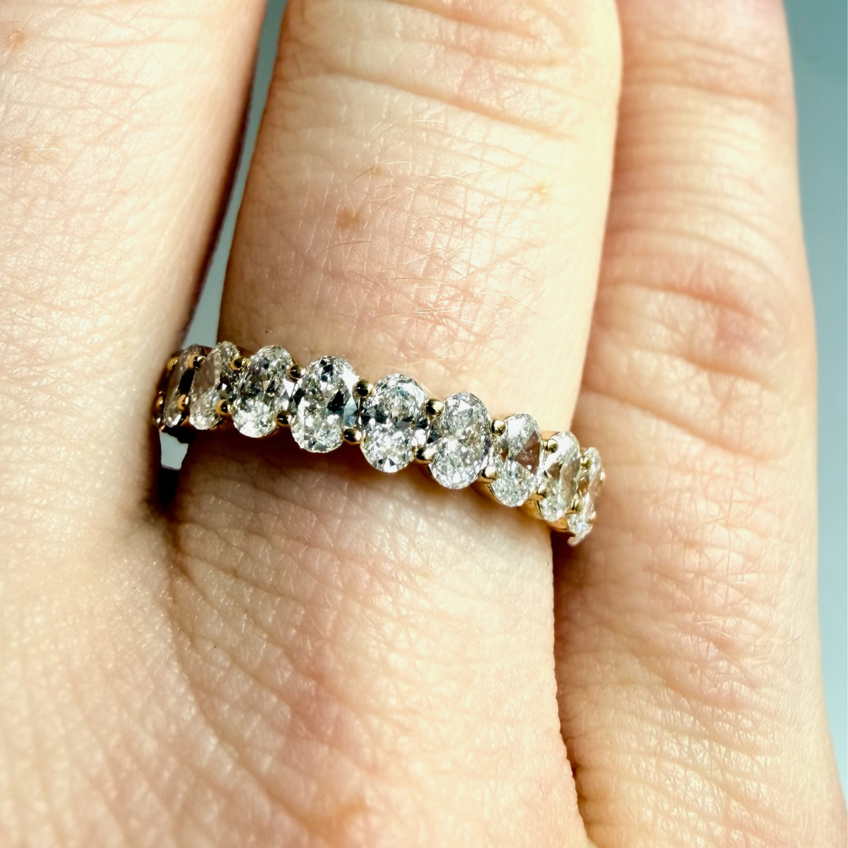 2.19 CTW Oval Eternity Band