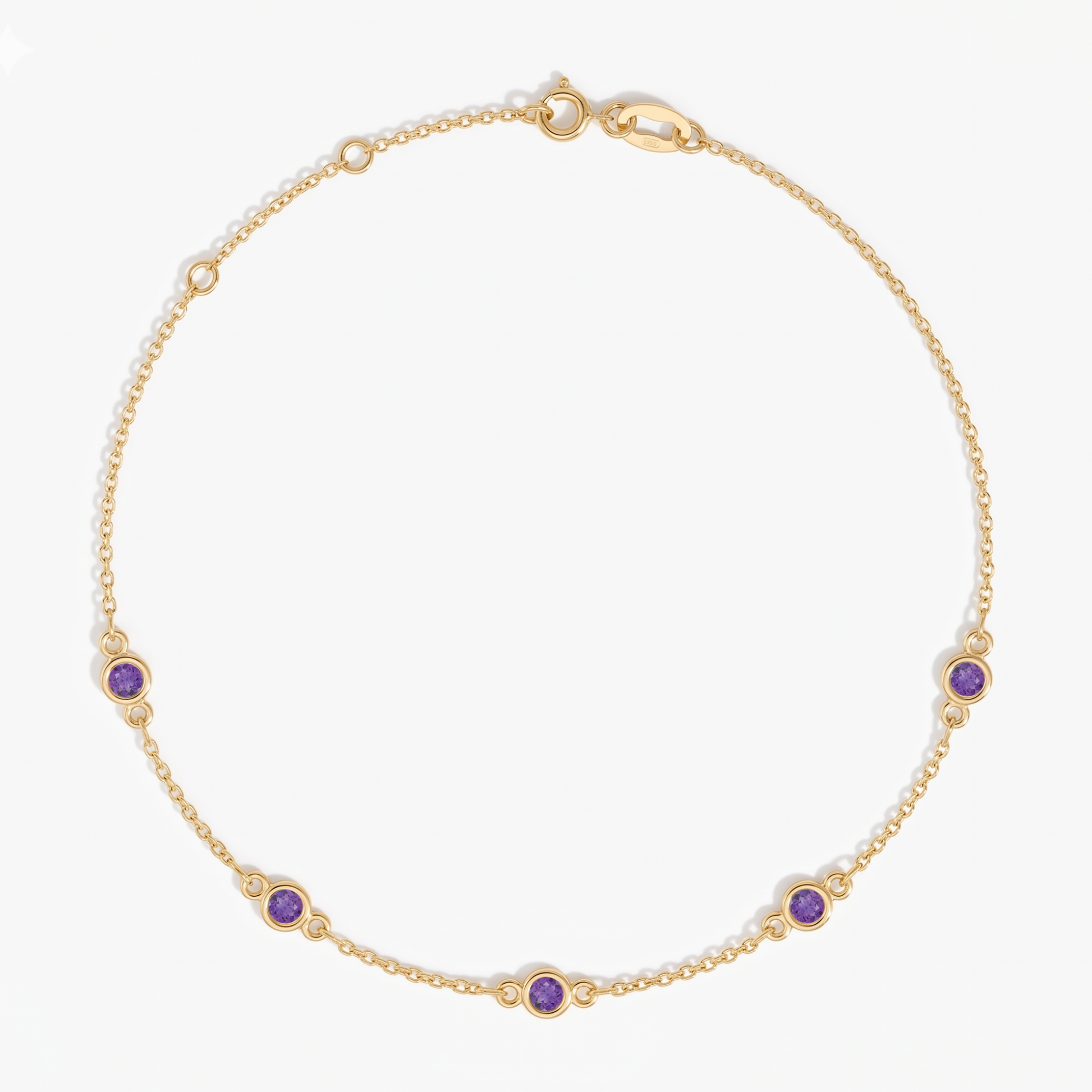 The Five Station Necklace | Cable Chain