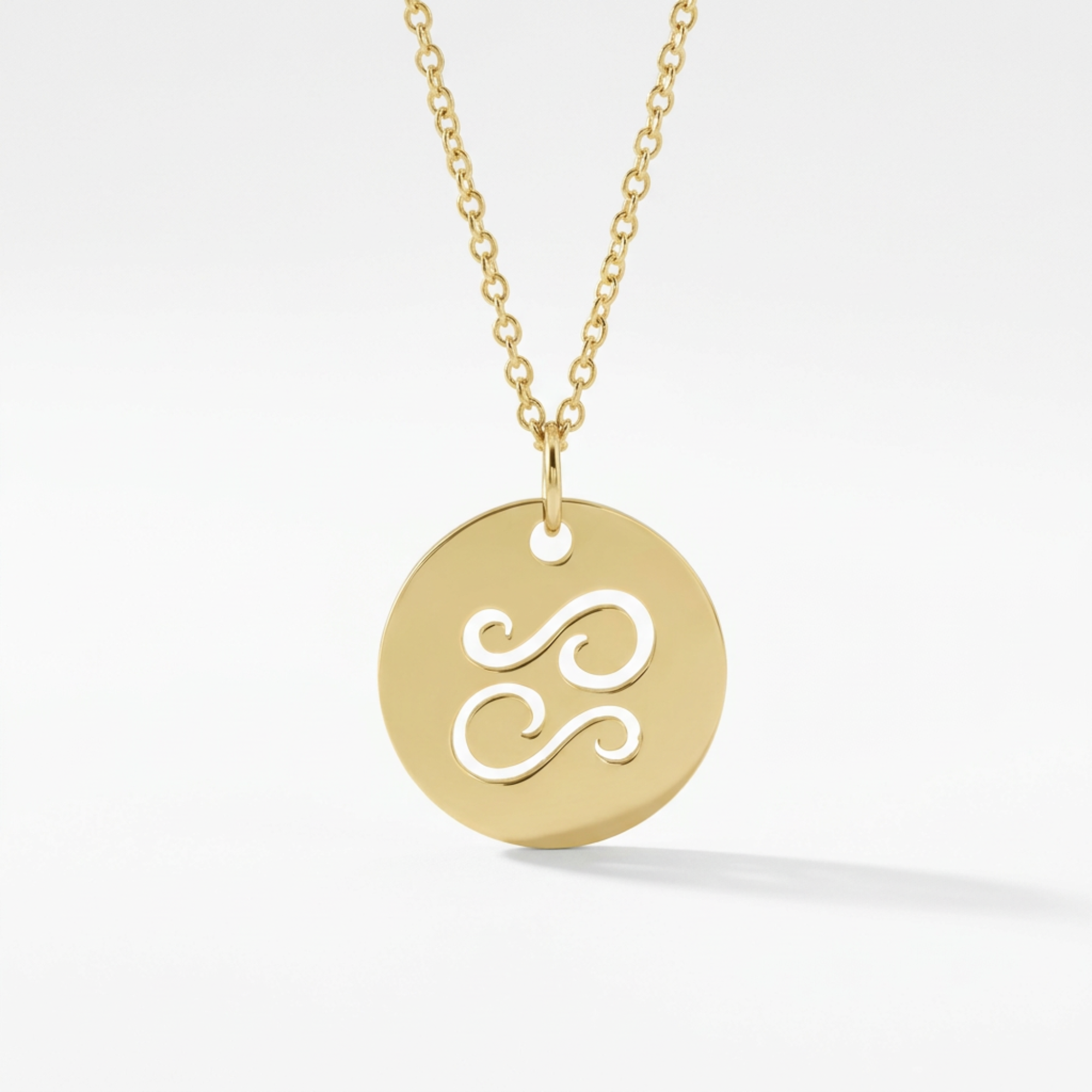 The Zodiac Necklace | Cancer | 14K Gold