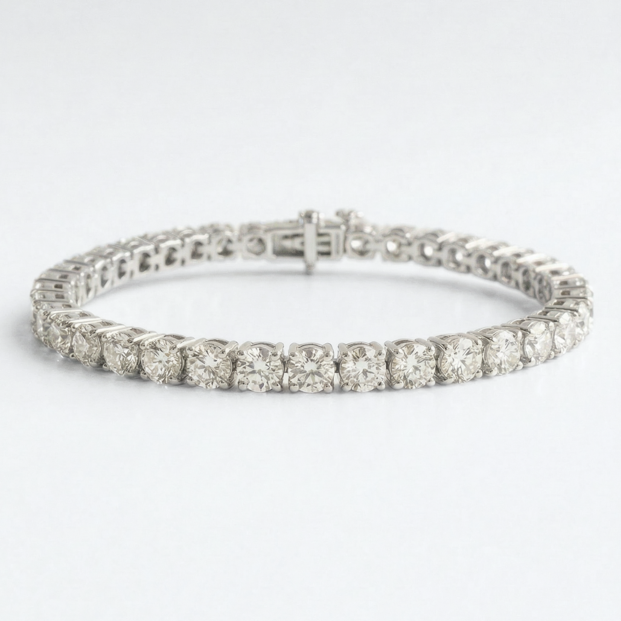 The Tennis Bracelet | 14 CTW | Round Brilliant Lab-Grown Diamond | 14K Gold