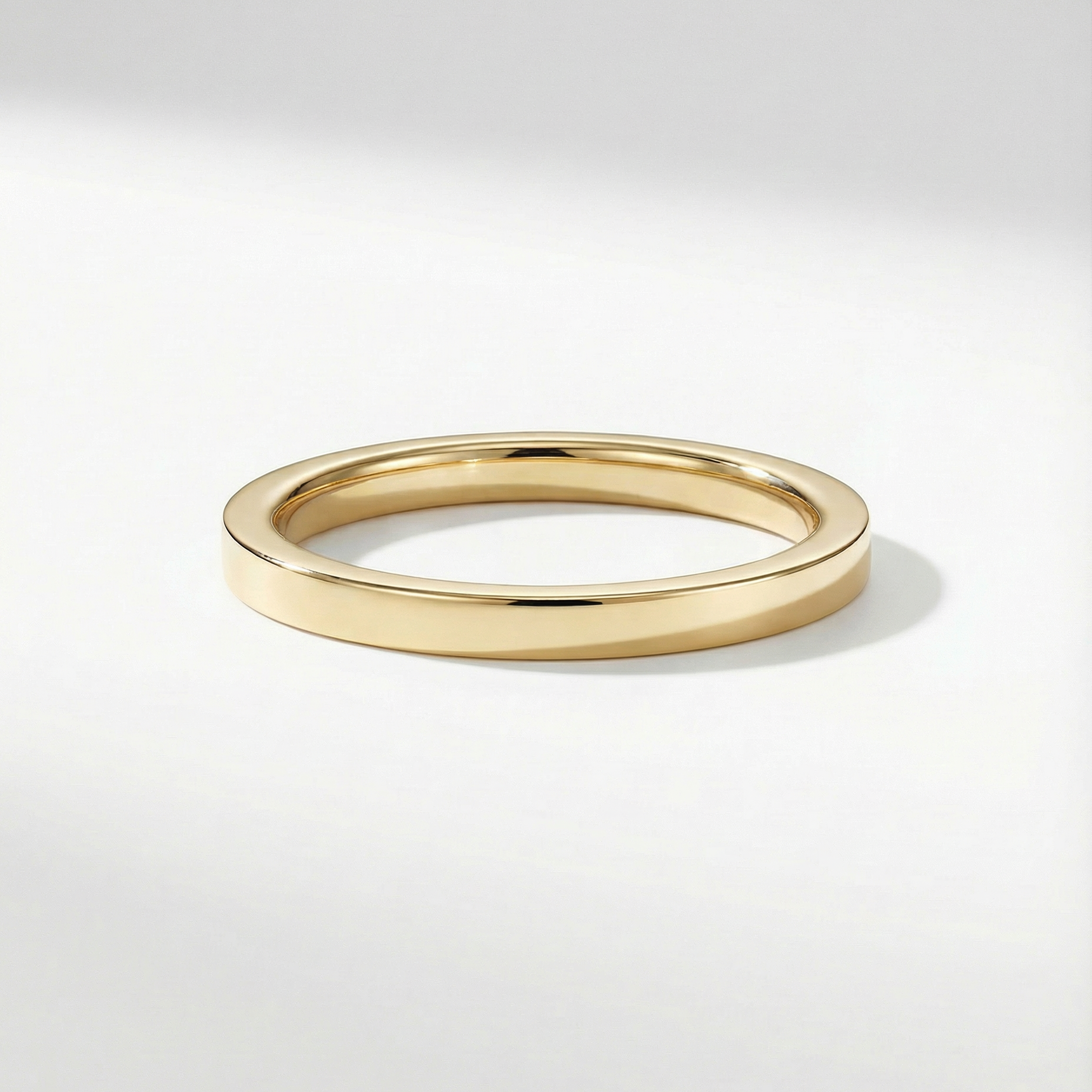 Flat Band | 14K Yellow Gold | 2mm Width