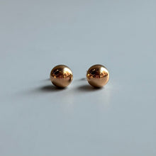  Medium Solid Gold Ball Stud