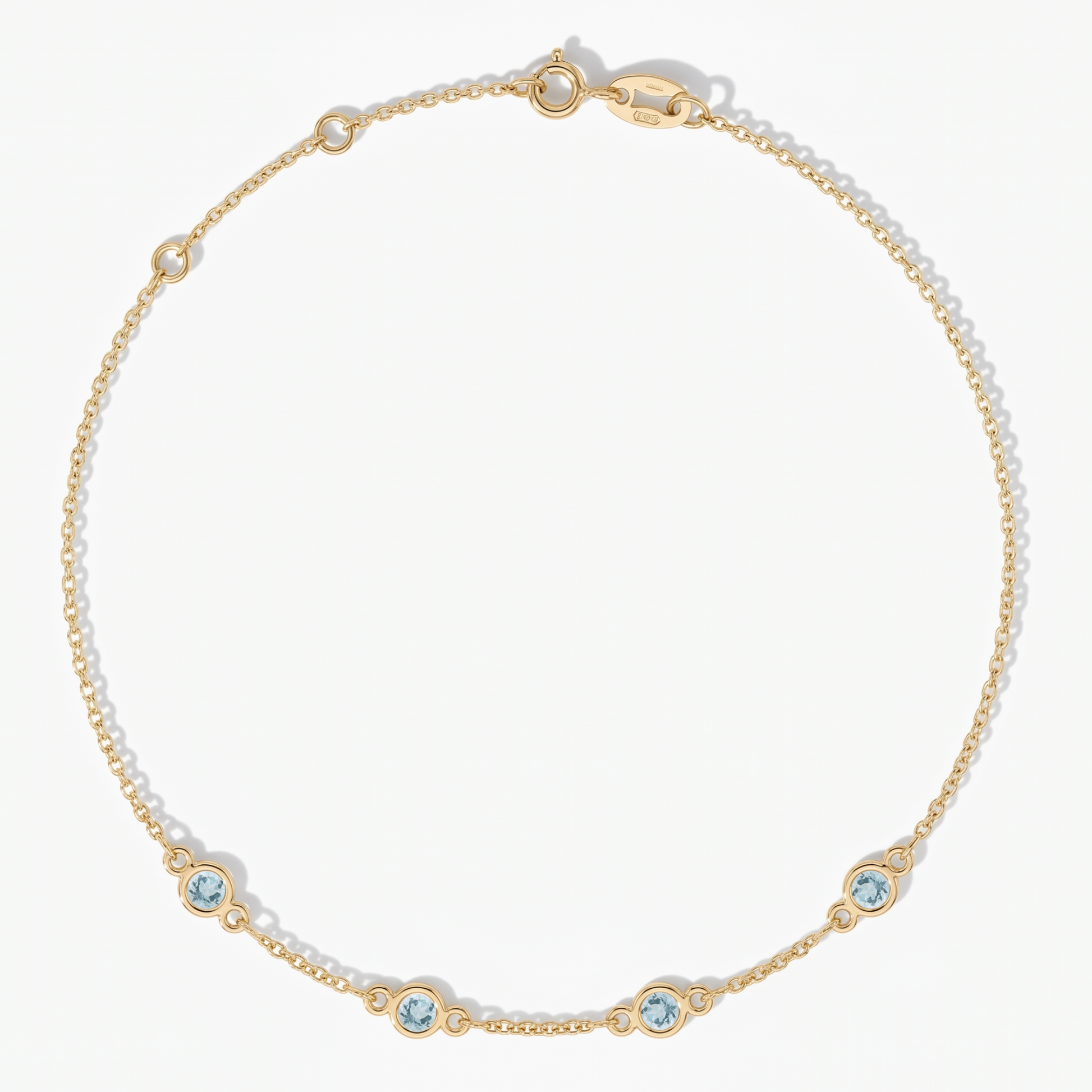 The Four Station Bracelet | Cable Chain