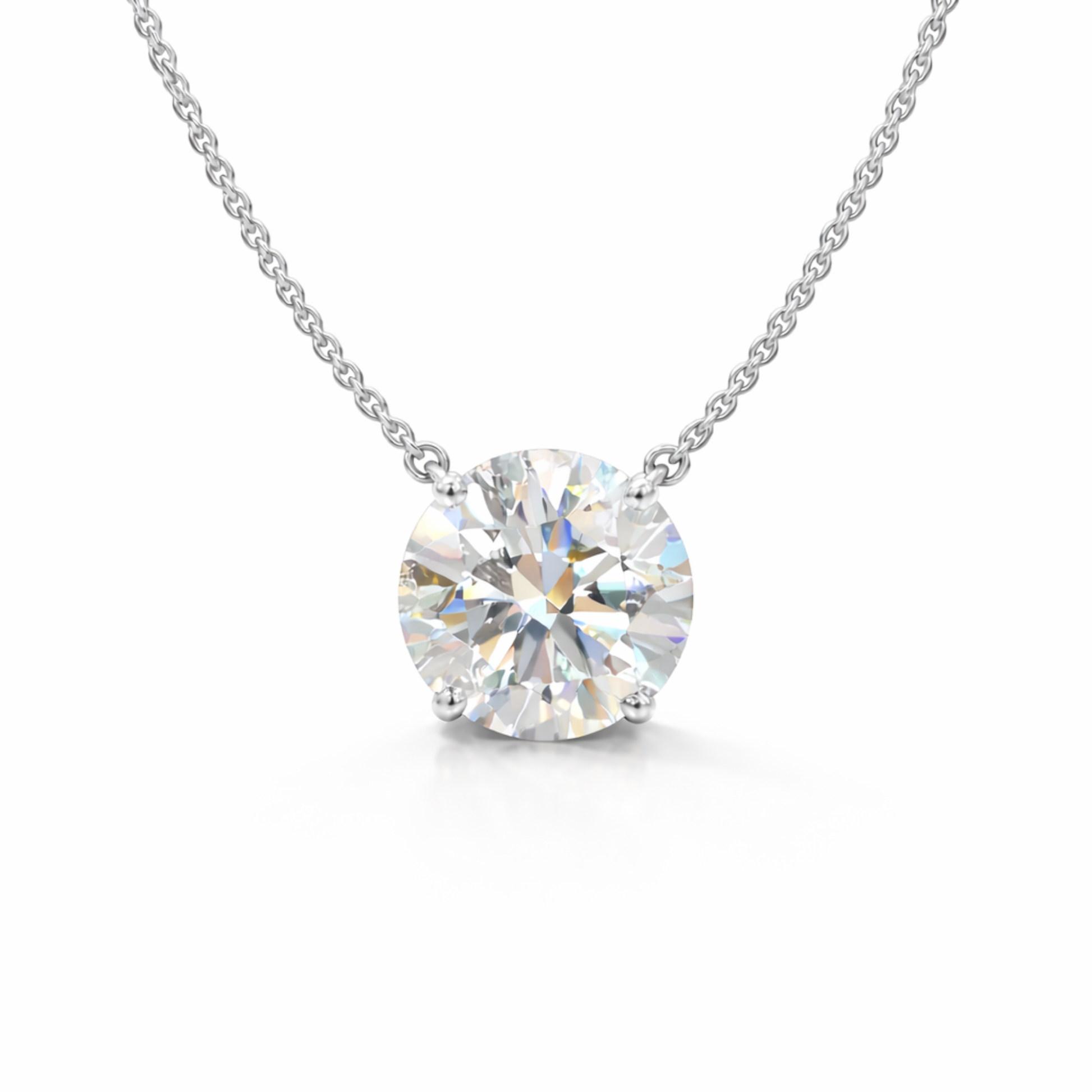 The Certified Sol Necklace | 3 CT | Lab-Grown Diamond