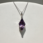 The Kite Cut Gemstone Necklace | Amethyst | Sterling Silver