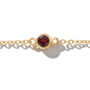 The Sol Bracelet | Natural Garnet | Cable Chain
