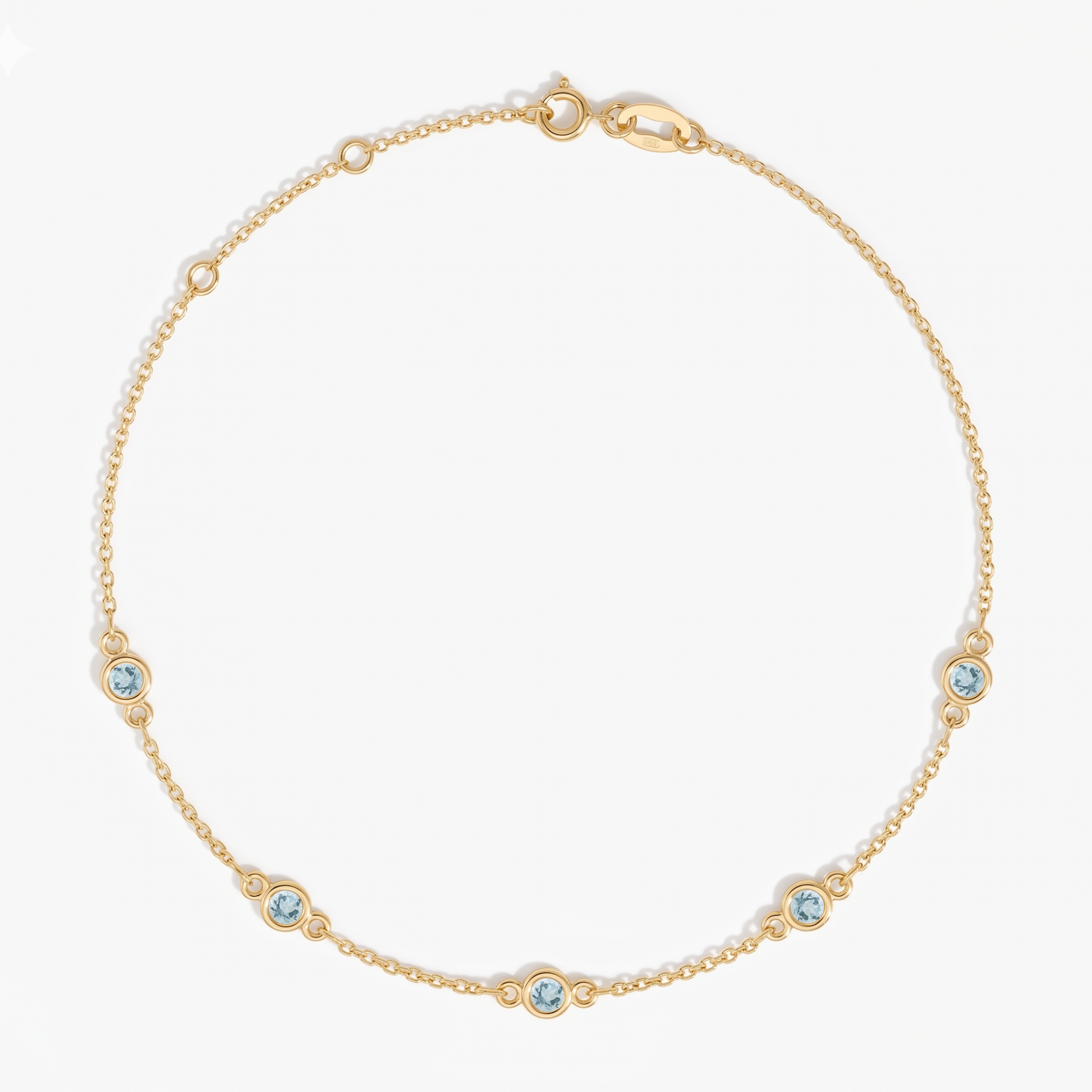 The Five Station Necklace | Cable Chain