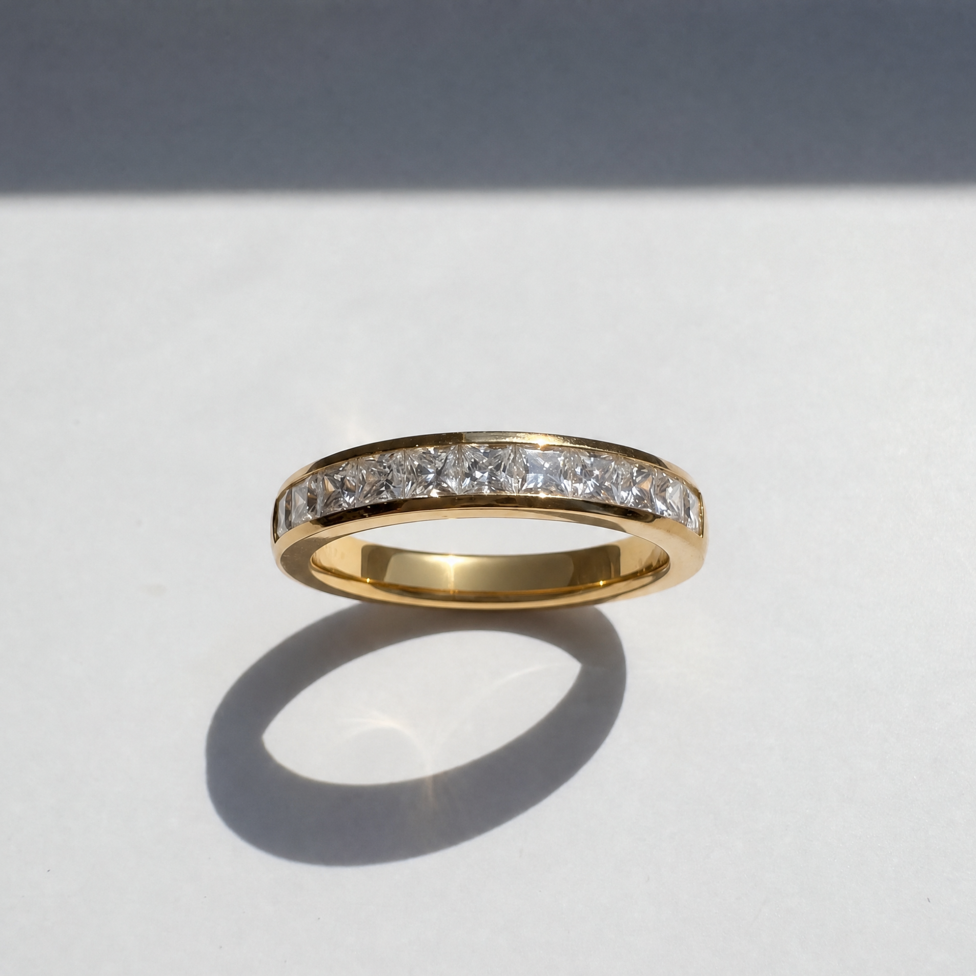Channel Set Diamond Men's Band | 1.00 CTW | Princess Cut