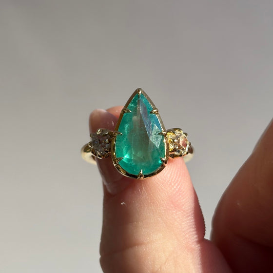 Emerald and Diamond Ring