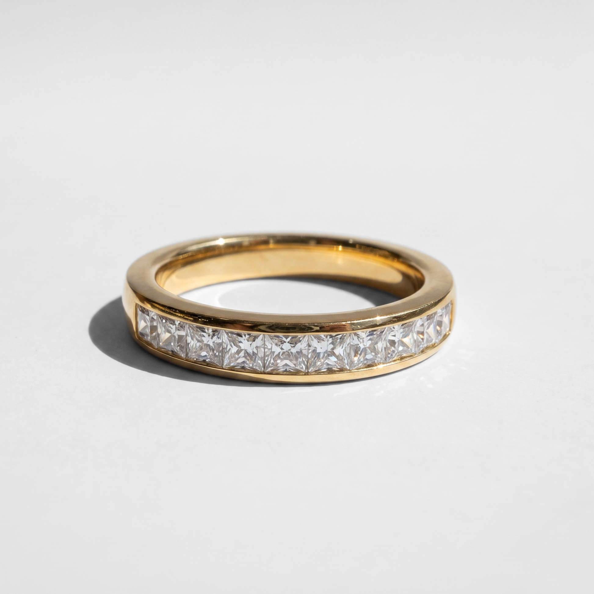 Channel Set Diamond Men's Band | 1.00 CTW | Princess Cut
