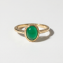 The Cabochon Solitaire | Lab-Grown Emerald