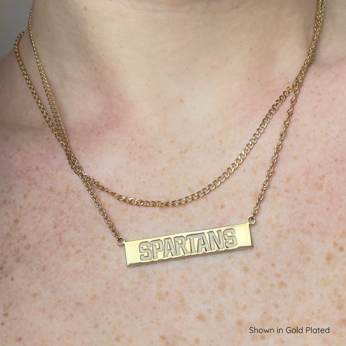 Spartan Bar Necklace | Sterling Silver