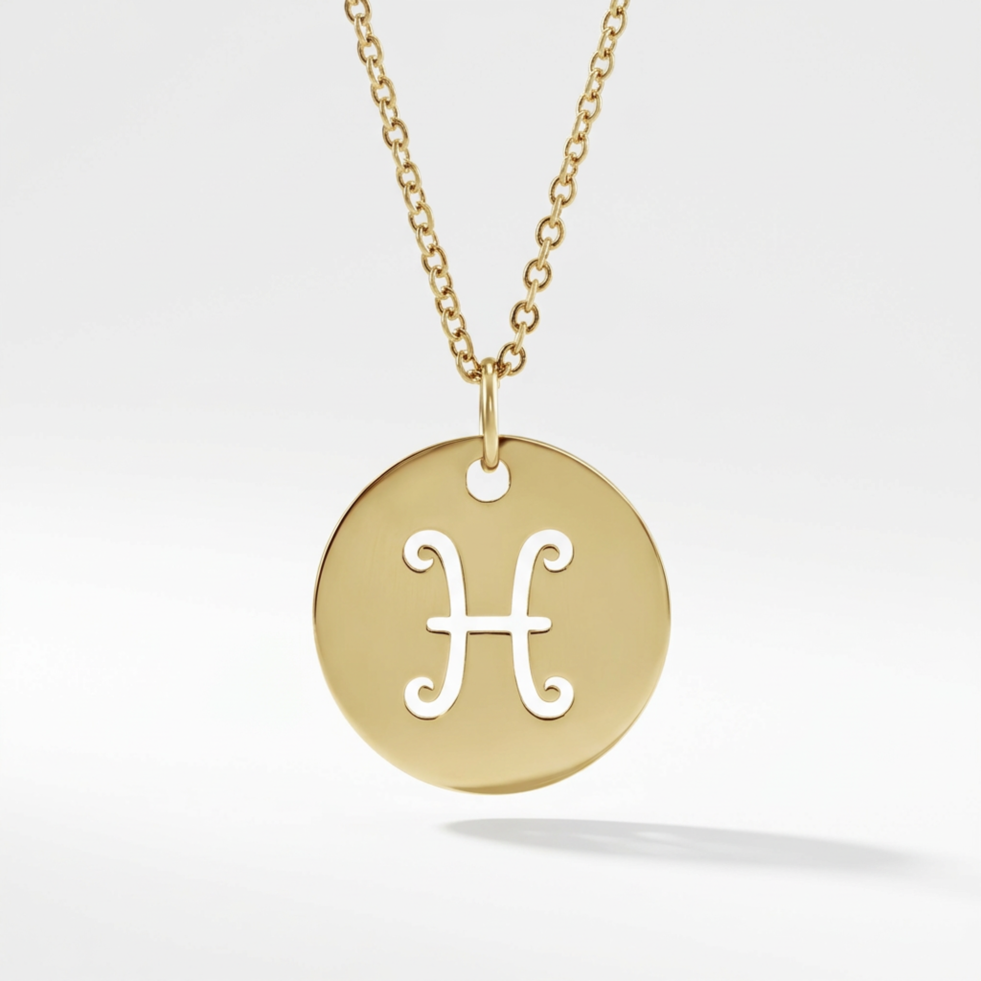 The Zodiac Necklace | Pisces | 14K Gold