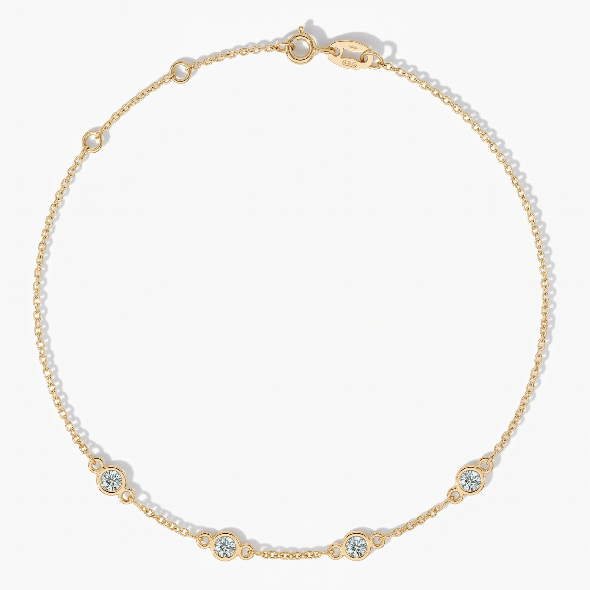 The Four Station Bracelet | Cable Chain