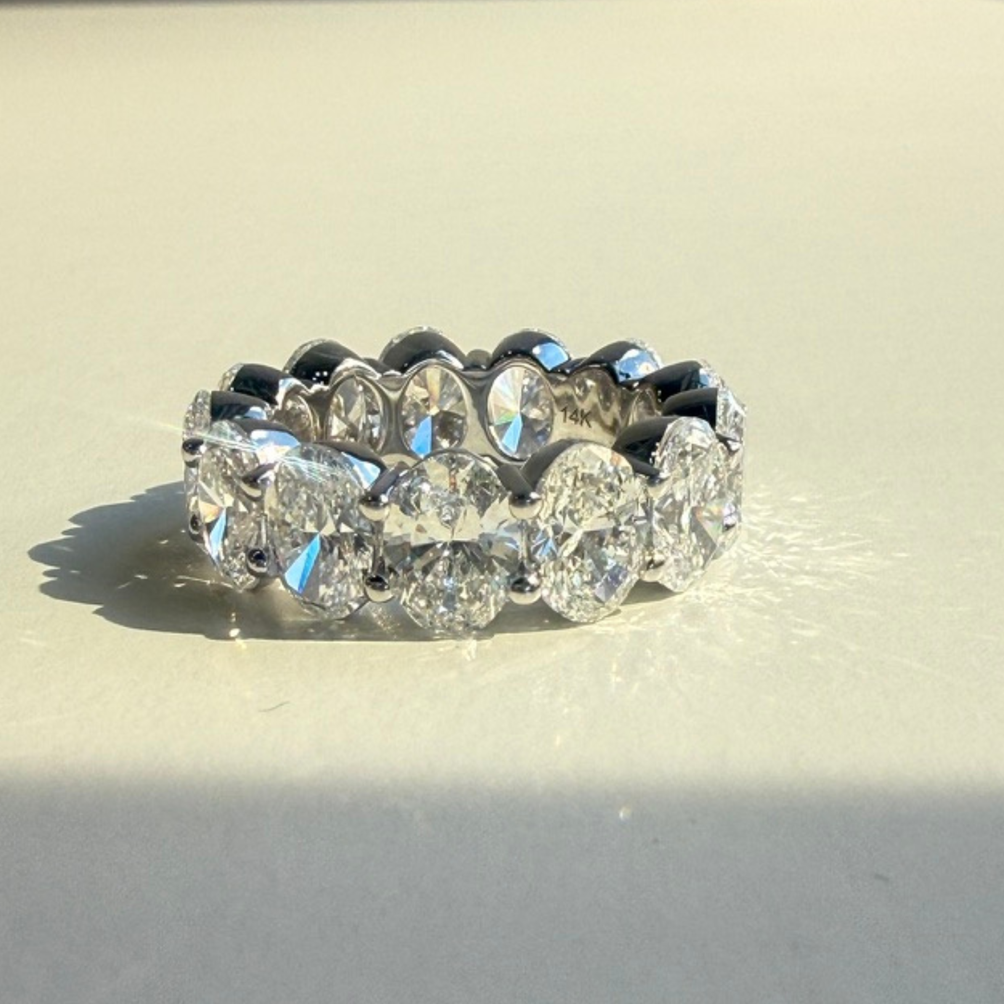 9.09 CTW Oval Eternity Band