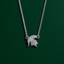 MSU Spartan Helmet Necklace | Sterling Silver