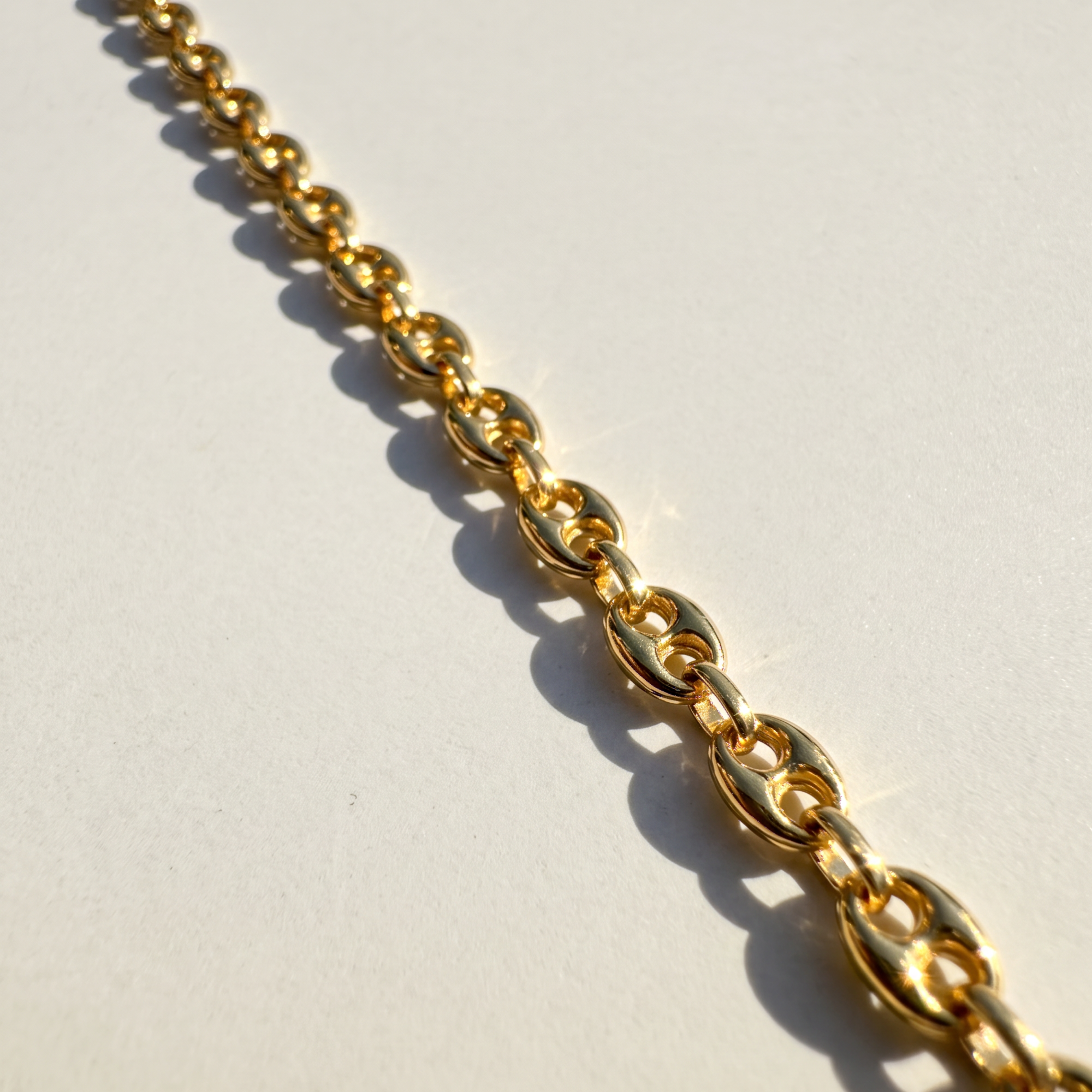 The Puffed Mariner Bracelet | 10K Yellow Gold
