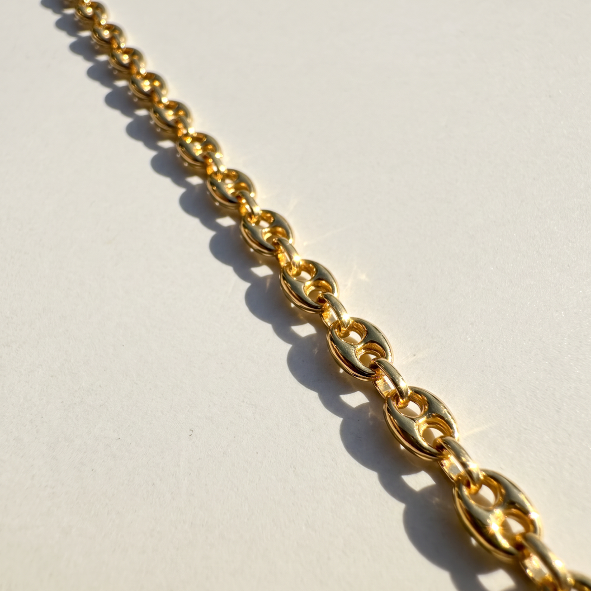 The Puffed Mariner Bracelet | 10K Yellow Gold