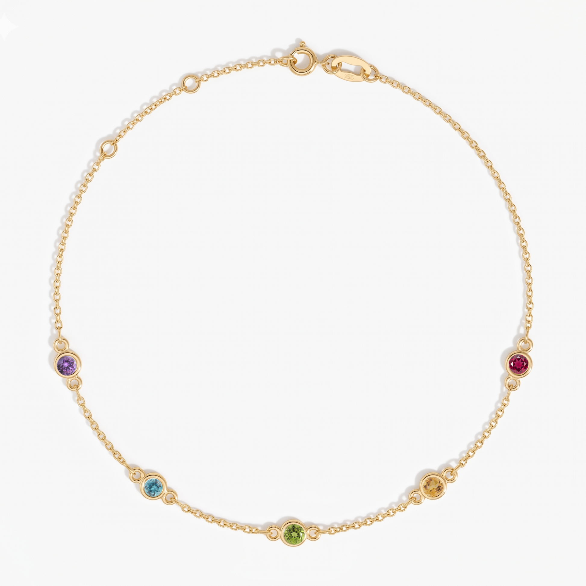 The Five Station Necklace | Cable Chain
