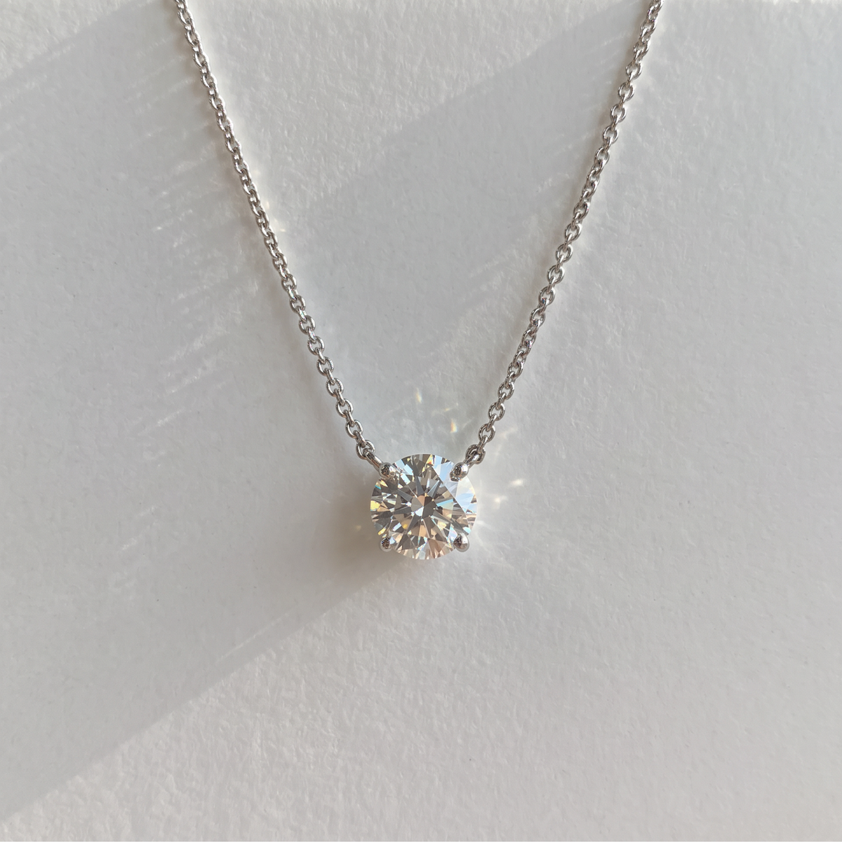 The Sol Necklace | Round Brilliant Cut