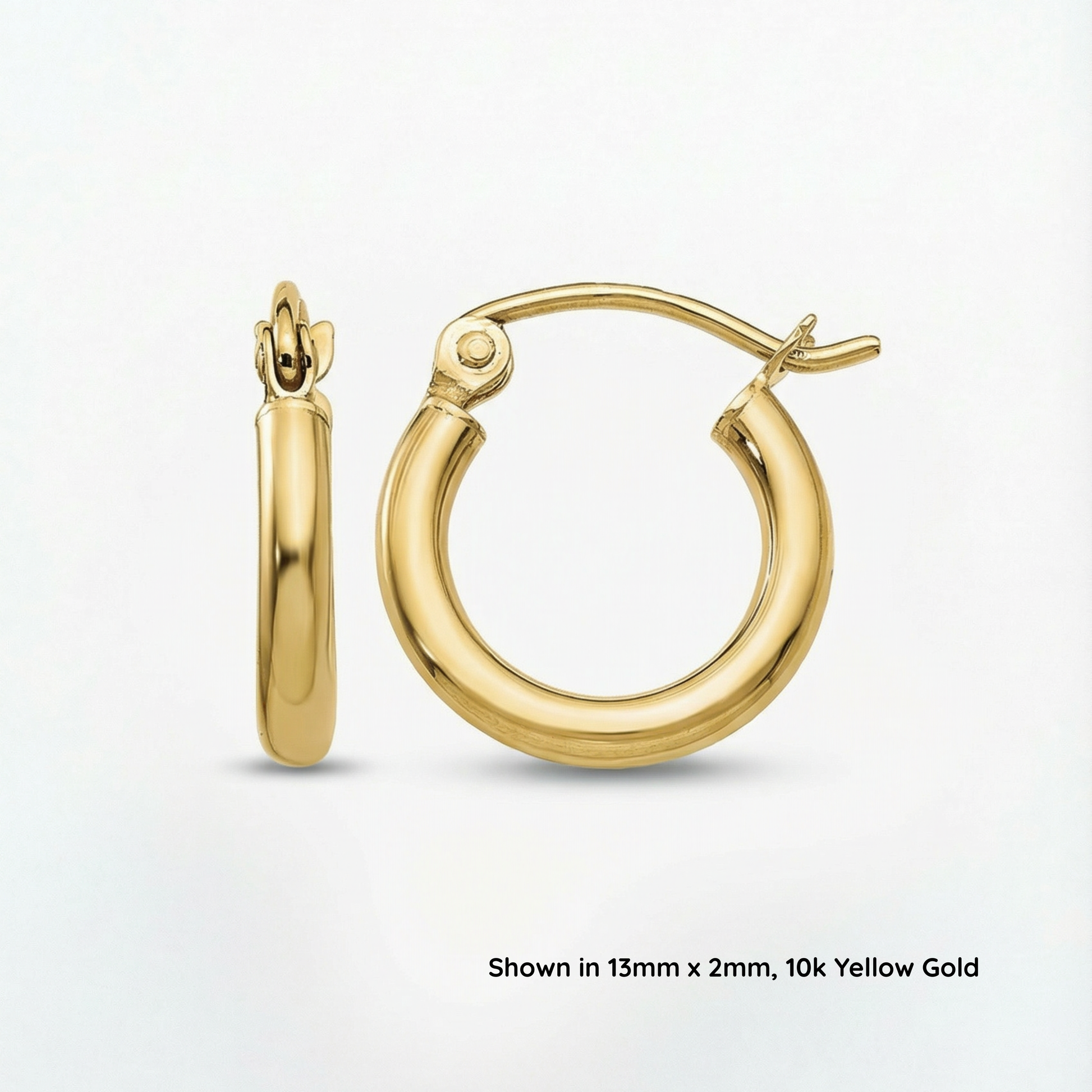 Baby Gold Hoop Earrings | 10K Yellow & White Gold
