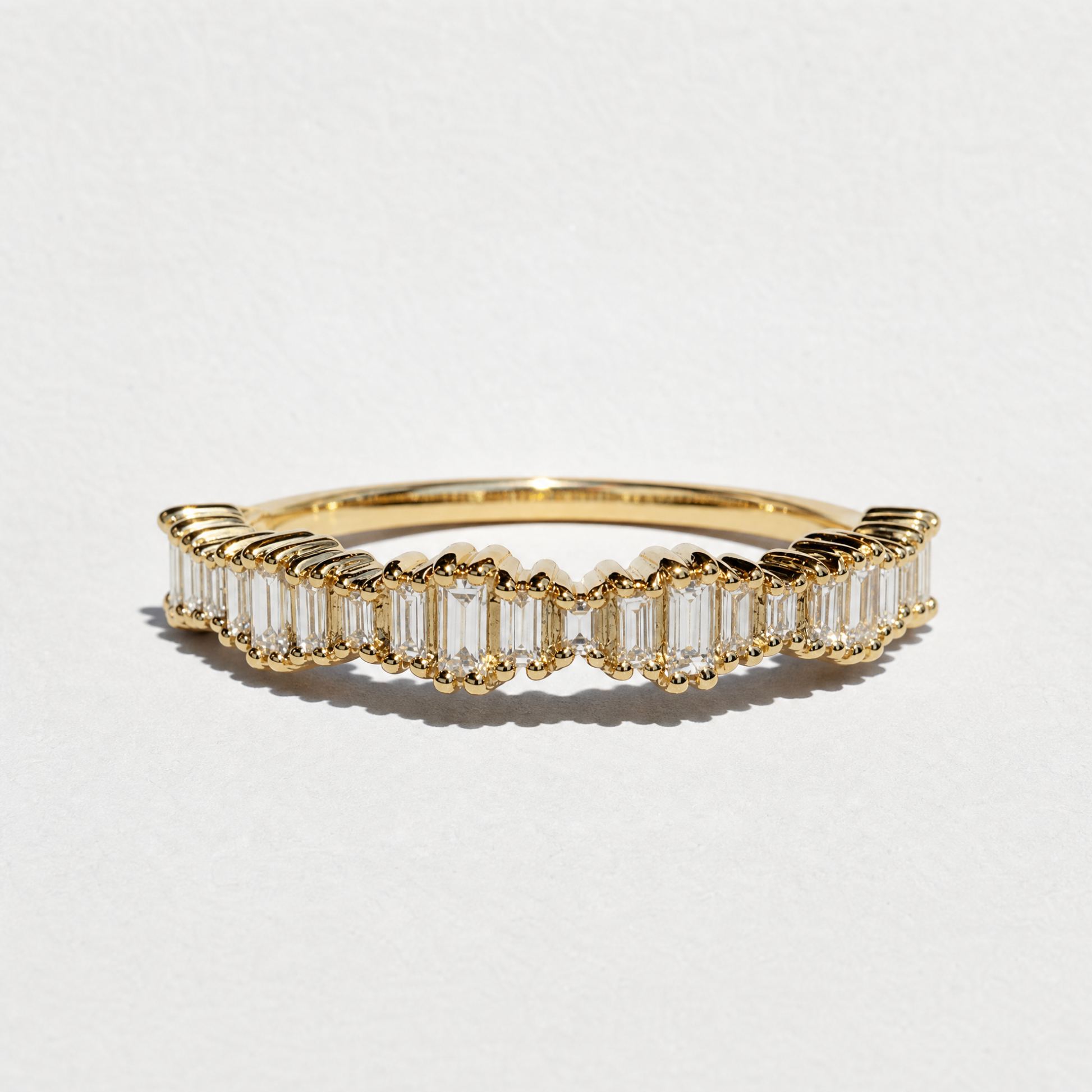 The Staggered Baguette Anniversary Band | 0.25CTW | Earth-Mined Diamond