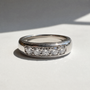 Five Stone Diamond Men's Band | Round Brilliant Cut