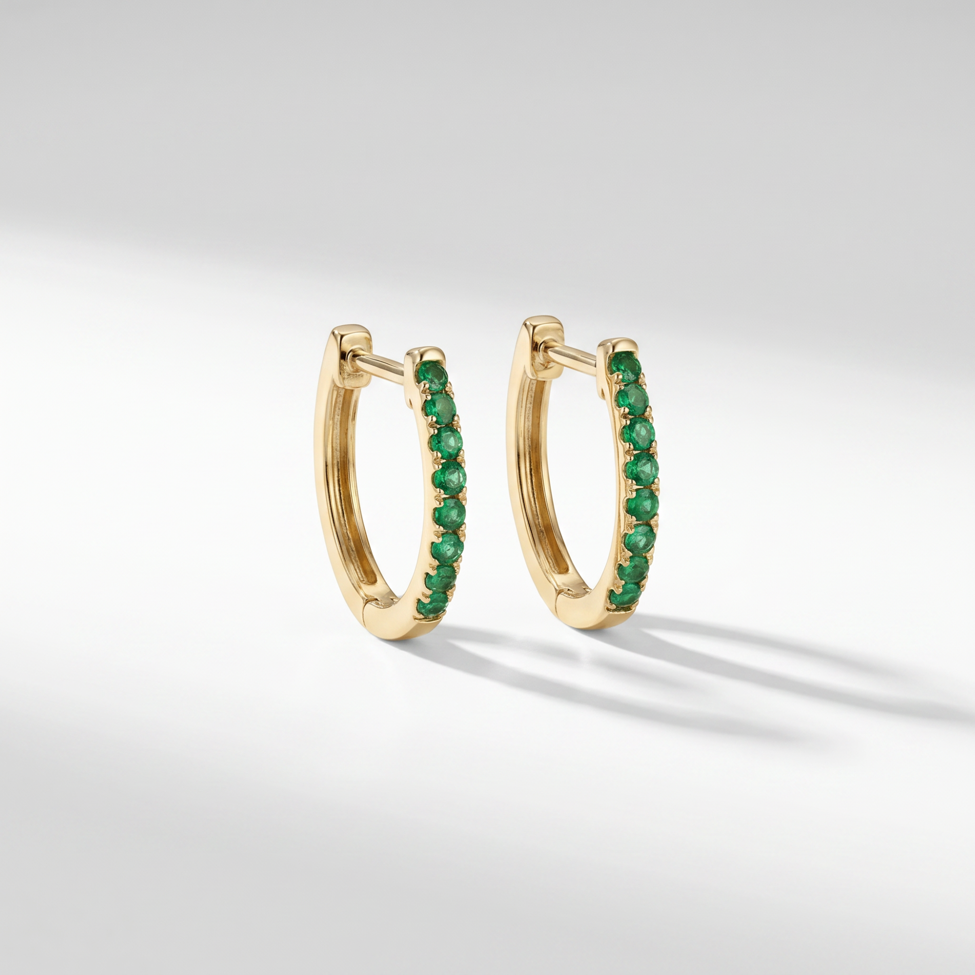 The Gemstone Hoop | Lab-Grown Emerald