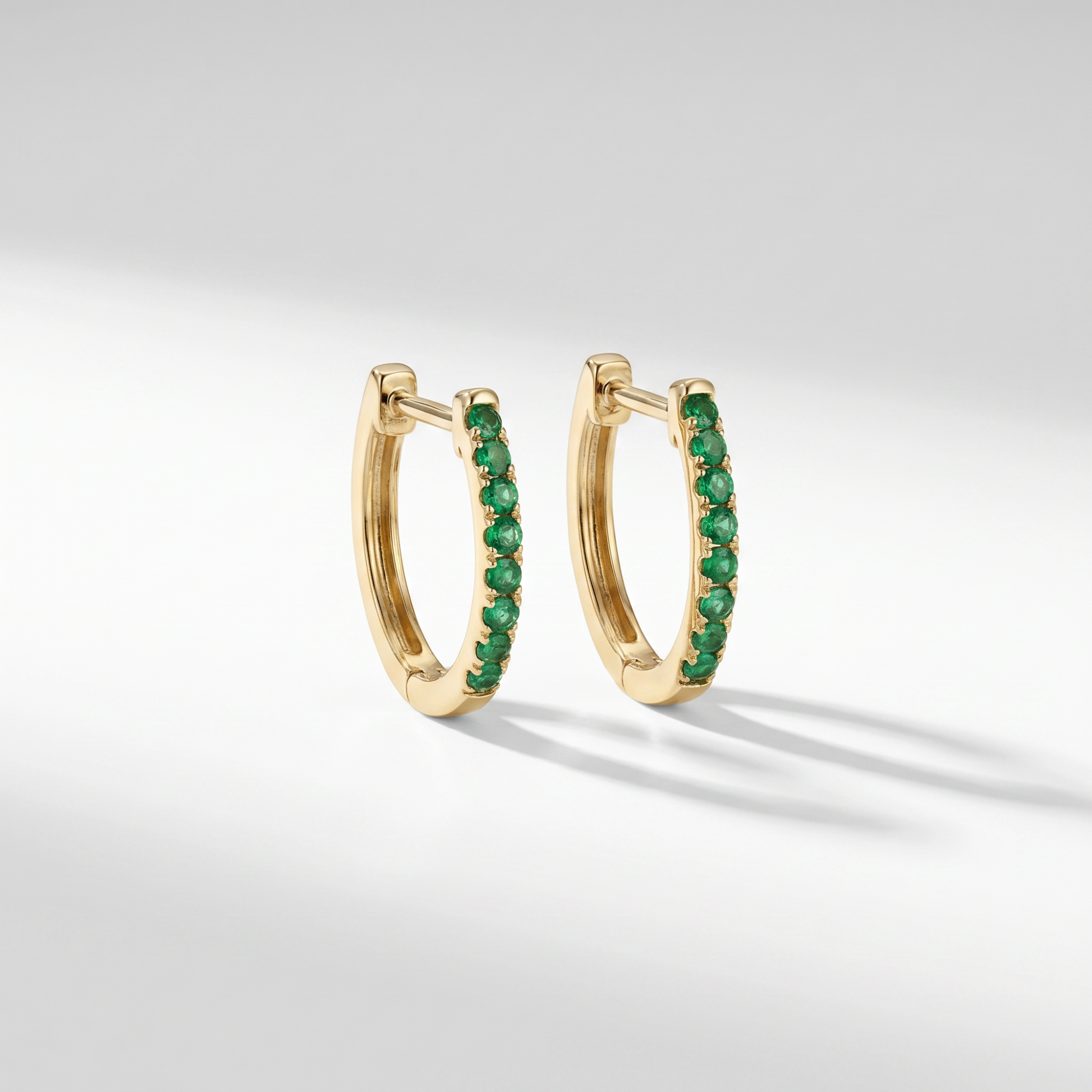 The Gemstone Hoop | Lab-Grown Emerald