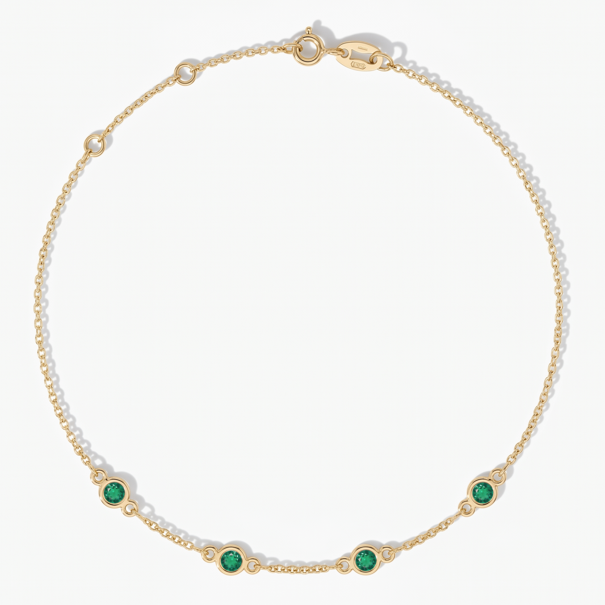 The Four Station Bracelet | Cable Chain