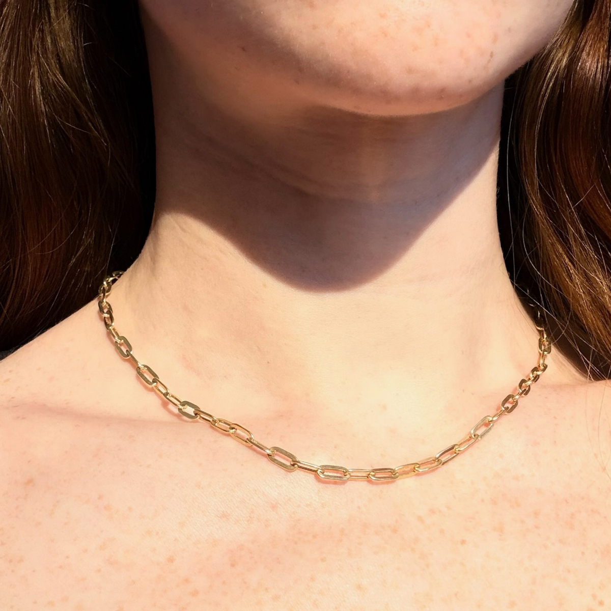 Medium Paperclip Chain | 10K Yellow Gold