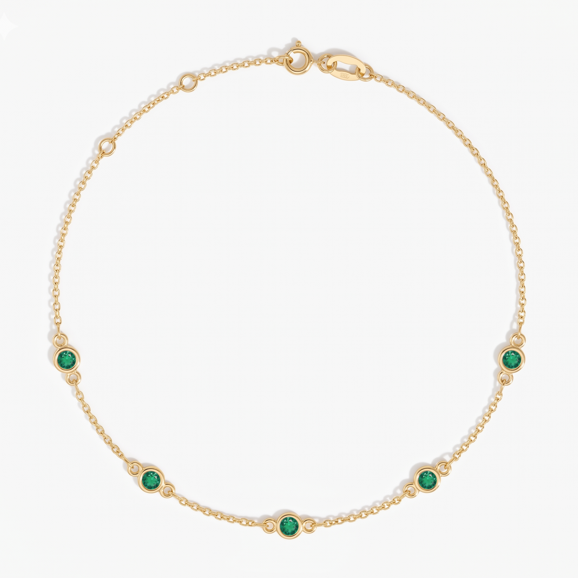 The Five Station Necklace | Cable Chain