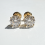3.15 CTW Round Brilliant Lab Diamond Studs | 14K Yellow Gold | IGI Certified